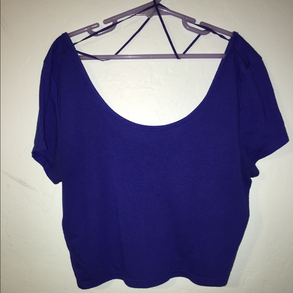 Royal Blue crop top from American Eagle